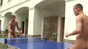 BeddableBoys.com: Blonde Jocks Jerking Off Each Other Before Doggy Style Action