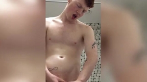 TXXXMStudios.com: Smooth Twink Jasper Shows Off His Big Dick In The Shower