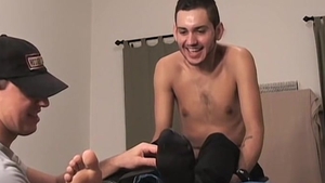 FootFriends.com: Intense Tickling of Mikey's Soles