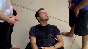 Boys-Pissing.com: Cum-Drowned Preston Used Up By Buddies