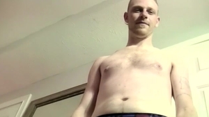JoeSchmoeVideos.com: Solo blond haired Nimrod masturbation