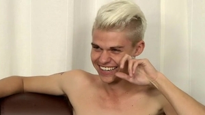 BlakeMason.com: Blond Twink Titus Shows Off Uncut Cock For Solo Masturbation