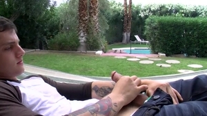 Boys-Pissing.com: Pissy Twink Chris Douses Himself in Golden Shower Glory