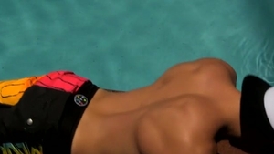 ZackRandall.net: Jocks Jerk Each Other Off By The Pool