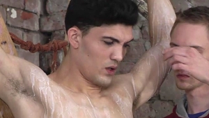 Boynapped.com: Bound Twinks Edge Each Other to Explosive Cumshots