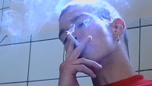 Boys-Smoking - Yuri Kicks Sitting on The Toilet and Smoking Cigs