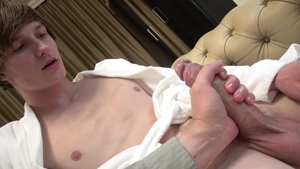 EastBoys: Anthony's Muscled Body Glistens as He Pumps His Cock