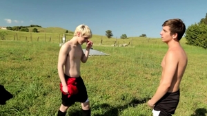 NextDoorTwink: Tickle Fight Leads to Anal Threesome