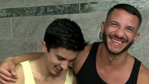 Extra Big Dicks: Gay Mike together with Mario Costa bends to get fucked after interview