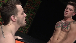 Hot Gay Dude Drilled in His Leather Underwear