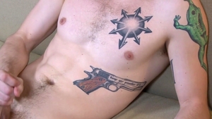 activeduty: Solo Man Colton Gets Lucky w/ Dildo & Lube