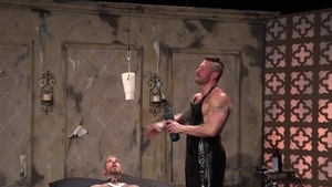 Fetish Force: Tattooed stud tied up and teased by dominant lover