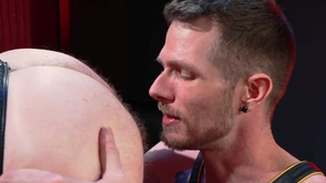 Club Inferno Dungeon - Inked Dean Rogers masturbating & Alex Killian in the club