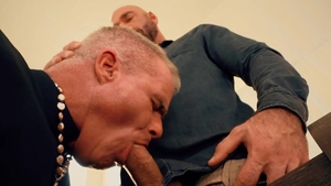 Club Inferno Dungeon: Drew's Asshole Craves Dale's Big Church Praying Hands