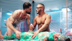 Fetish Force: Isaac X & pierced jock Dillon Diaz playing with sex toys sex tape