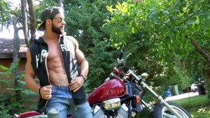 Scenic scene focusing on some of the hottest homosexual action