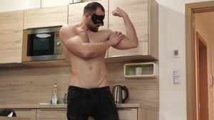 Maskurbate - Muscle model has a soft spot for sloppy fucking