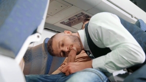 DrillMyHole: Flight Attendant Devy Gets Face Fucked by Roman Todd in First Class!