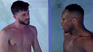 Bareback threesome interracial grants these horny lovers extreme orgasms