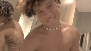 EastBoys: Amateur Latino Flexes His Muscles in The Shower