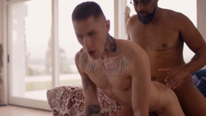 IconMale - Tattooed Zak Bishop in Fantastic Interracial Gay Sex