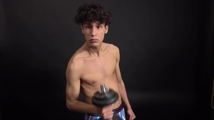 EastBoys.com - Danny Garcia Pumping His Muscles