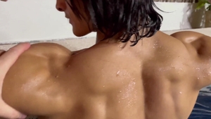 EastBoys: Colombia's Hottest: Liu Kent Flexes Muscles by the Pool