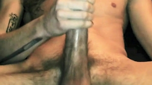 AlternaDudes: Hairy Stud Eli Shoots Cum Galore