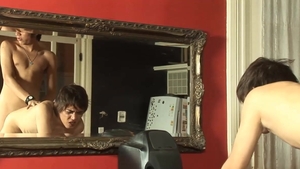 GayAsianNetwork: Twinky dude gets creampied in the kitchen