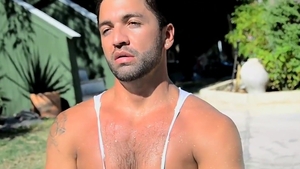 FetishMen: Latino Gay Dude Dominic Pacifico Jerking Off