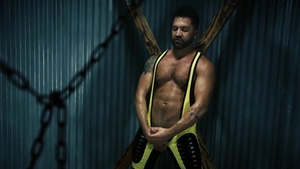 FetishMen: Singlet Dominic Pacifico Playing with Metal Rod