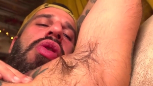 PitsAndPubes - Hairy Romeo Armpit Sniffing and Jerking Off