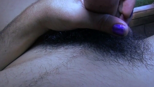 PitsAndPubes: Rob's Bushy Balls Swing Wildly as He Rims the Cameraman