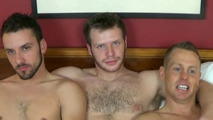 JockBreeders: Smooth Gay Hunks Breed In Sizzling Threesome