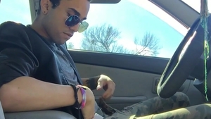 BarebackLatinoz: Lucas' Big One: Car Jerking Special
