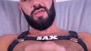 HotAFmen: Solo Masturbation With Kinky Bearded Bear