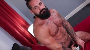 ChaosMen - Pierced gay caucasian Eddie Cambio receiving facial