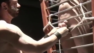 BoundMuscleJocks.com: Master Dax's Gay Ball Struggles