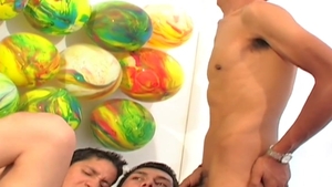 OTB Boyz: Gay Barebacking Orgy: 7 Smooth Latin Boys