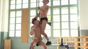 Boynapped.com - Latino Twink Sucking Cock While Tied Up