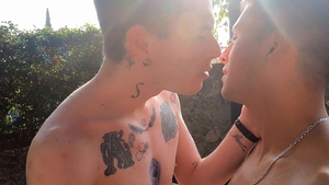 LatinLeche.com - Perfect Latino Gay Guy Sucking Dick Outdoors