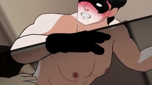 JuiceAnime: Bara Yaoi Scene with Young Superheroes