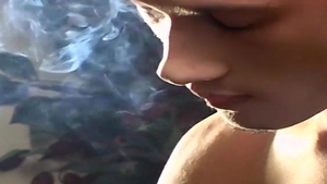 Boys-Smoking.com: Cumming on his Own Hands
