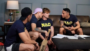 nextdoorstudios: Jock's Twink Threesome Delight