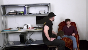 Young Perps: Hairy Hunk Fucks Twink in Security Room