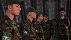 MilitaryDick: New Recruit Felix's 4K Debut in a Tent