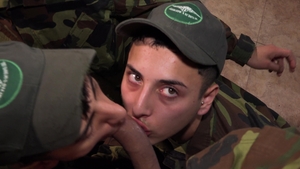 MilitaryDick: Sergeant Leonard and His Boys Welcome Felix