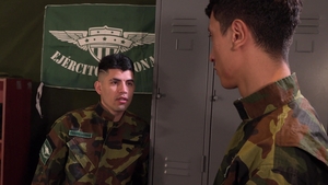 MilitaryDick: Caetano Services His Buddy's Load