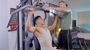 Jerk Buddies: Gagging Deepthroat with a Dark-Haired Jock