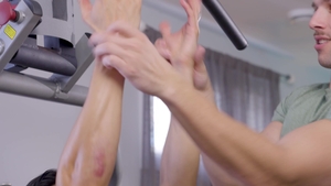 Jerk Buddies: Gagging Deepthroat with a Dark-Haired Jock